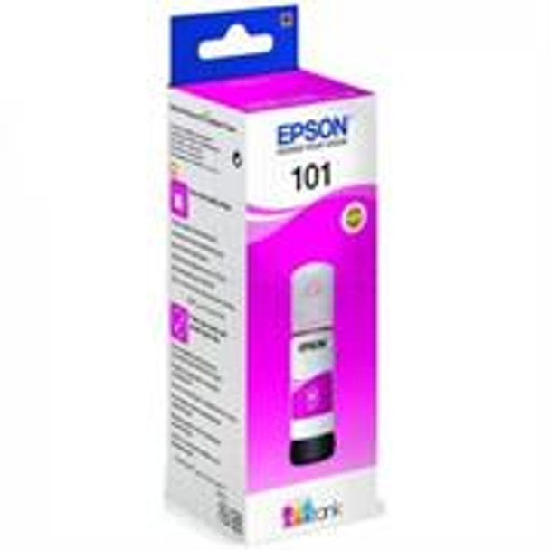 Epson 101 Ecotank Magenta Ink Bottle 127ml - Compatible Epson EcoTank: L4150, L4160, L6160, L6170, L6190, Retail Box , No Warranty
