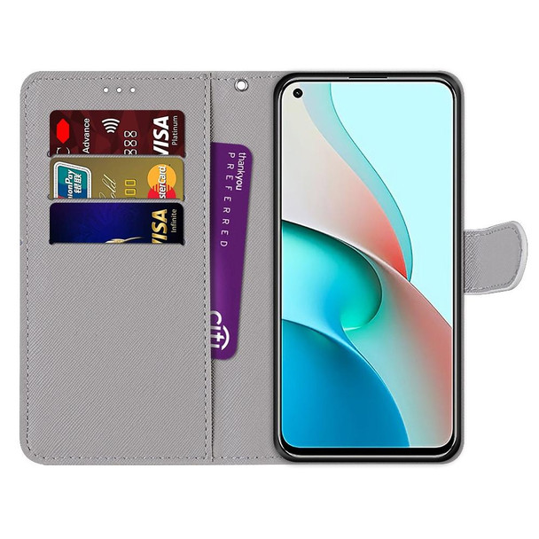 Xiaomi Redmi Note 9 5G / Note 9T Coloured Drawing Cross Texture Horizontal Flip PU Leather Case with Holder & Card Slots & Wallet & Lanyard(Upskirt)