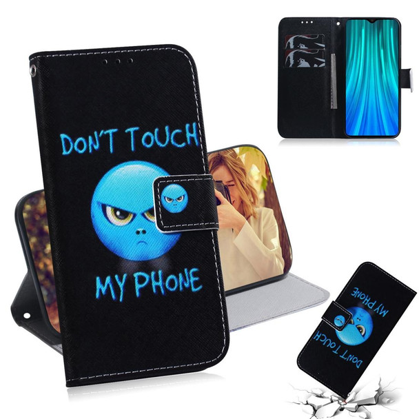 Xiaomi Redmi Note 8 Pro Painting Pattern Coloured Drawing Horizontal Flip Leather Case with Holder & Card Slots & Wallet(Anger)