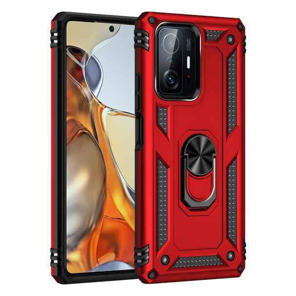 Xiaomi 11T Pro Shockproof TPU + PC Phone Case(Red)