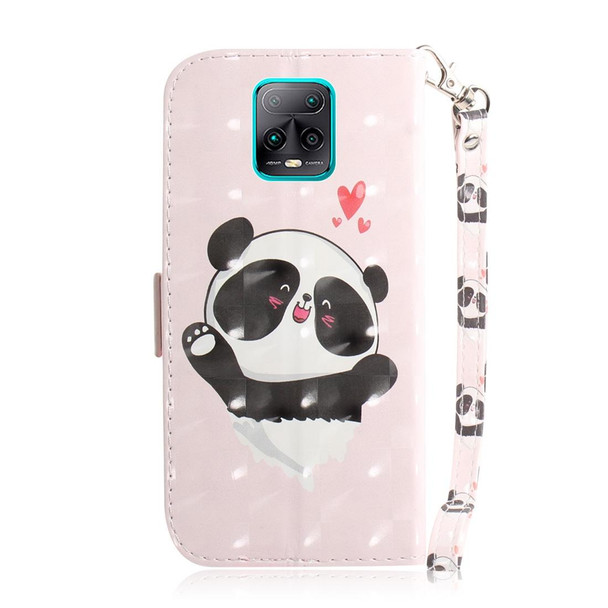 Xiaomi Redmi 10X Pro 5G 3D Painted Pattern Magnetic Attraction Horizontal Flip Leather Case with Holder & Card Slot & Wallet & Lanyard(Love-heart Bear)