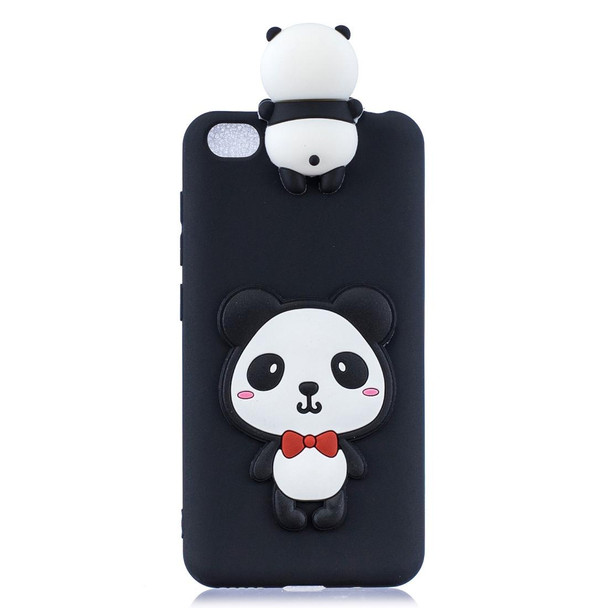 Xiaomi Redmi GO 3D Cartoon Pattern Shockproof TPU Protective Case(Red Bow Panda)