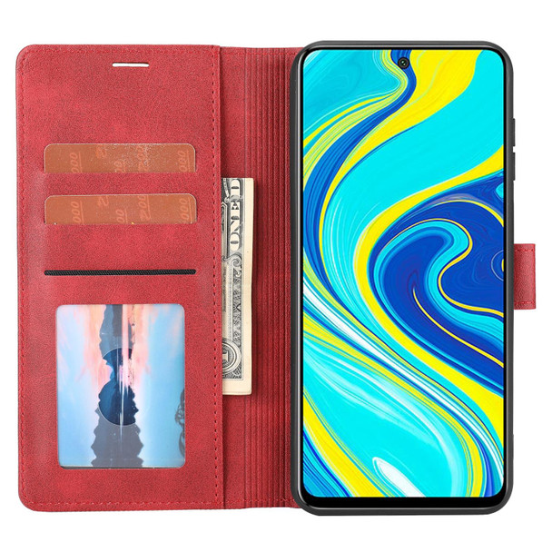 Xiaomi Redmi Note 9S / 9 Pro Classic Wallet Flip Leather Phone Case(Red)