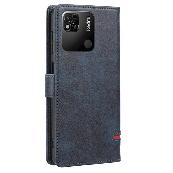Xiaomi Redmi 10C Classic Wallet Flip Leather Phone Case(Blue)