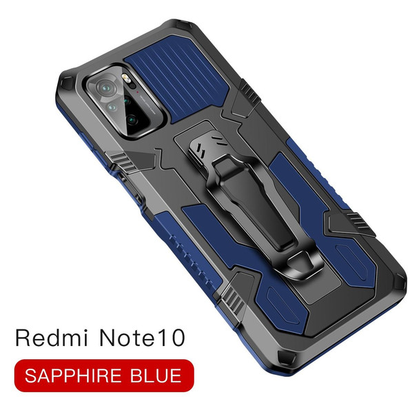 Xiaomi Redmi Note 10 / 10S Armor Warrior Shockproof PC + TPU Protective Case(Blue)