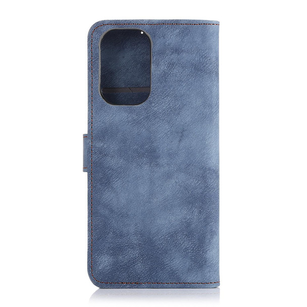 Xiaomi Redmi Note 10 4G Antelope Texture Magnetic Buckle Horizontal Flip PU Leather Case with Card Slots & Wallet & Holder(Blue)