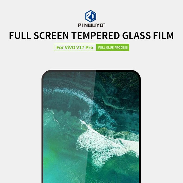 vivo V17 Pro PINWUYO 9H 2.5D Full Screen Tempered Glass Film(Black)