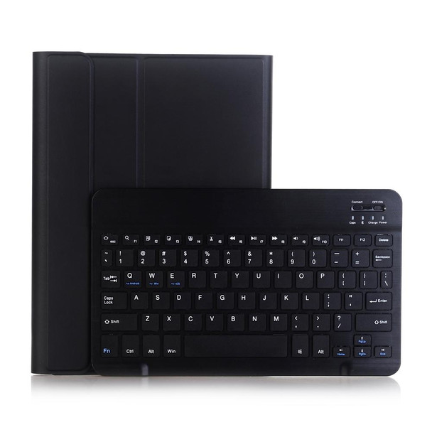 A102 - iPad 10.2 inch Ultra-thin Detachable Bluetooth Keyboard Leatherette Tablet Case with Stand Function(Black)