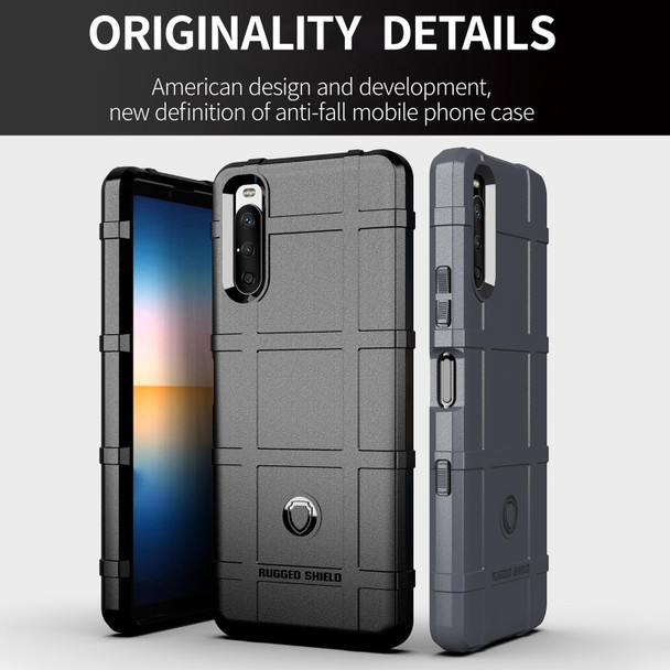 Sony Xperia 10 III Full Coverage Shockproof TPU Case(Black)