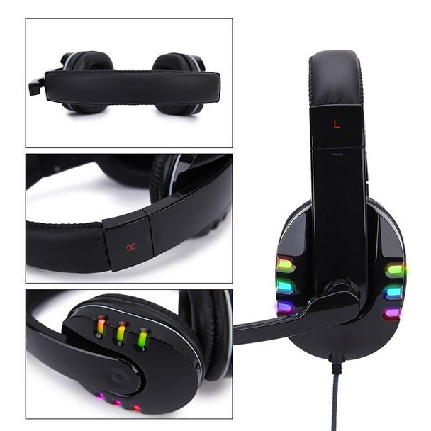 Soyto 733RGB Luminous Computer Headset - Xbox / PS4 / PS5(Black)