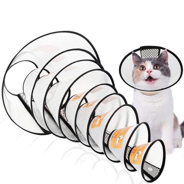 2 PCS Pet Protective Headgear Cat And Dog Anti-Bite Collar After Cosmetic And Operation, Size: No.4