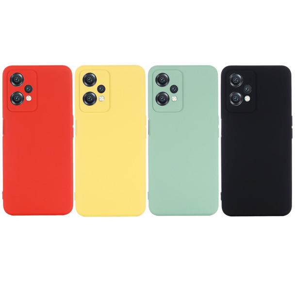 OnePlus Nord CE 2 Lite 5G Solid Color Liquid Silicone Full Coverage Phone Case(Green)