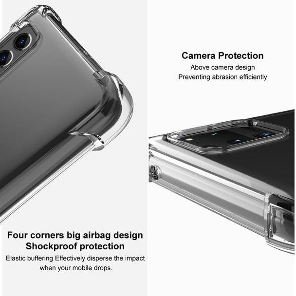 Google Pixel 6 Pro IMAK All-inclusive Shockproof Airbag TPU Case with Screen Protector(Transparent)