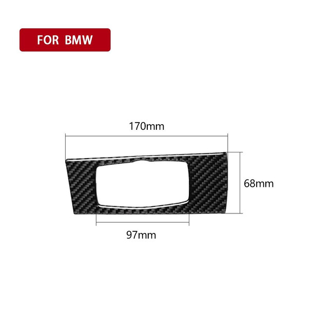 Car Carbon Fiber Solid Color Headlight Decorative Sticker for BMW E70 X5 / E71 X6 2008-2013, Left Drive