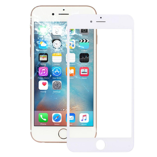 Front Screen Outer Glass Lens with Front LCD Screen Bezel Frame for iPhone 6s Plus(White)