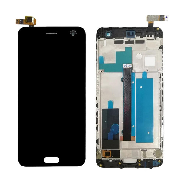 LCD Screen and Digitizer Full Assembly with Frame - ZTE Blade V8 BV0800 (Black)