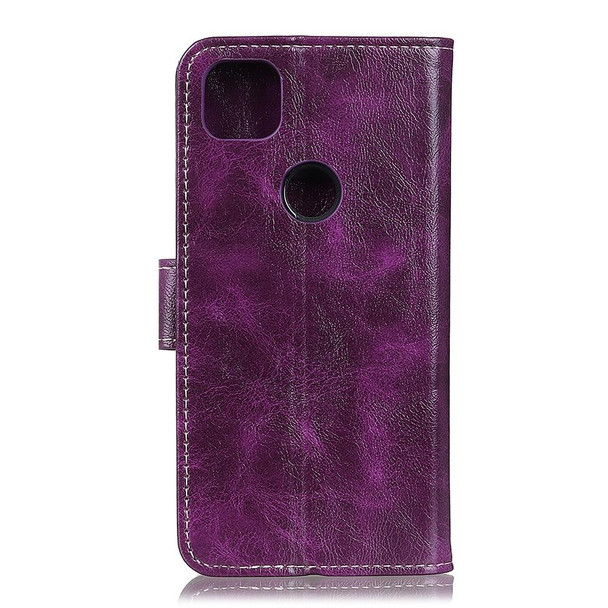 ZTE Blade V 2020 Vita Retro Crazy Horse Texture Horizontal Flip Leather Case with Holder & Card Slots & Photo Frame & Wallet(Purple)