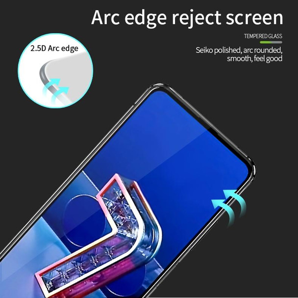 ASUS Zenfone7 / ZS670KL PINWUYO 9H 2.5D Full Screen Tempered Glass Film(Black)