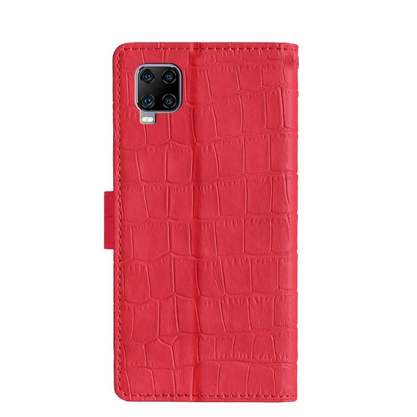 ZTE Axon 11 5G Skin Feel Crocodile Texture Magnetic Clasp PU Leather Phone Case(Red)