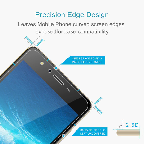 10 PCS 0.26mm 9H 2.5D Tempered Glass Film - Tecno WX3F LTE