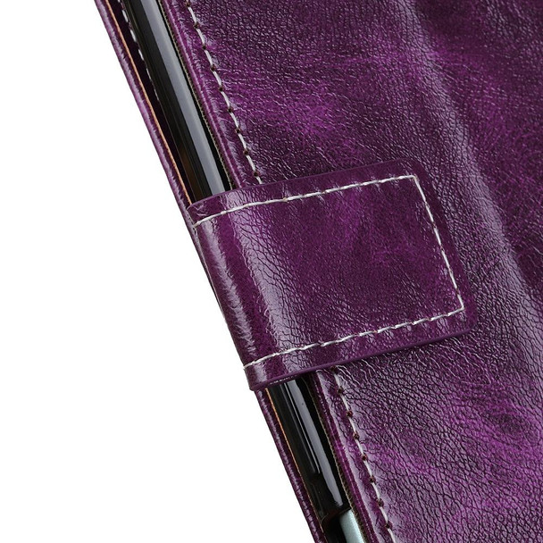 ZTE Blade A7s 2020 Retro Crazy Horse Texture Horizontal Flip Leather Case with Holder & Card Slots & Photo Frame & Wallet(Purple)