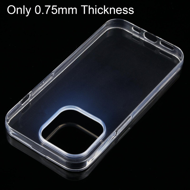 0.75mm Ultra-thin Transparent TPU Phone Case - iPhone 14 Pro