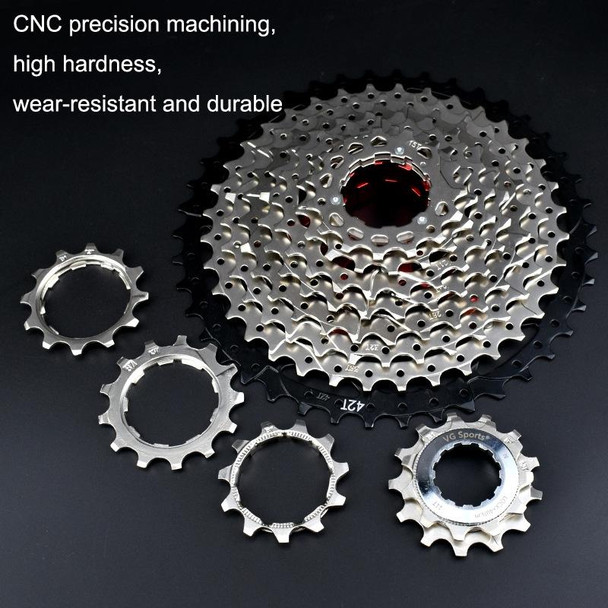 2PCS VG Sports Bike Lightweight Wear -Resistant Freewheel Patches, Style: 8 Speed 13T (Silver)