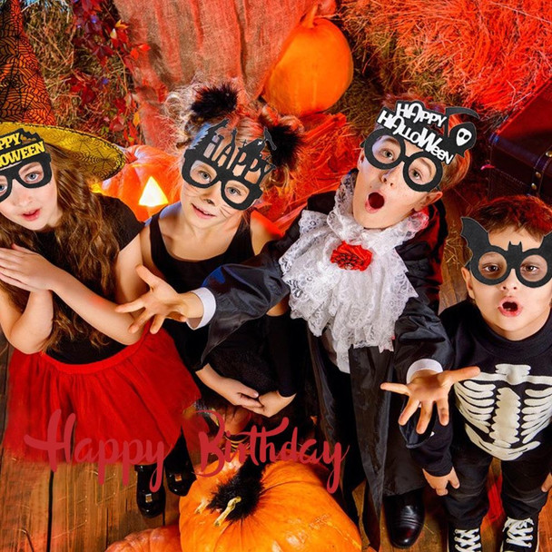 3 PCS Halloween Decoration Funny Glasses Party Skeleton Spider Horror Props Bat Alphabet