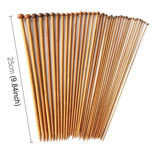 36 in 1 Knitting Needle Carbonize Bamboo Crochet Knitting Needles