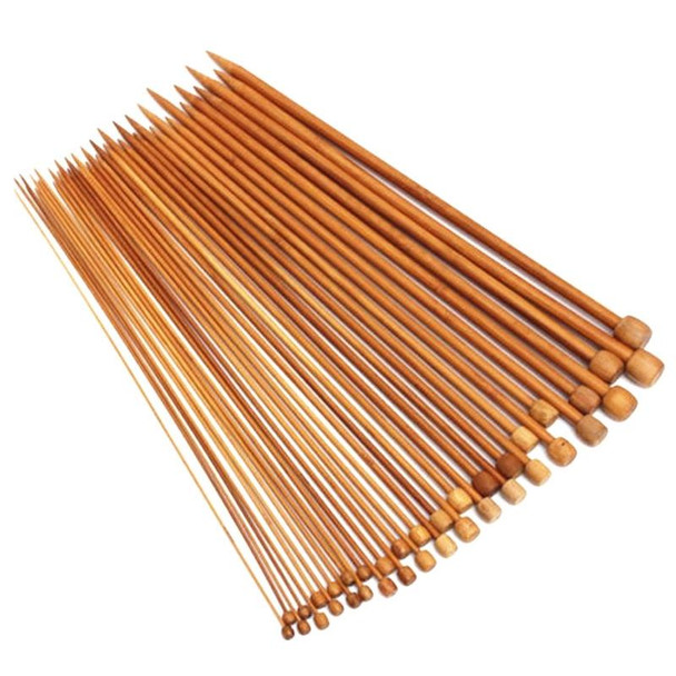 36 in 1 Knitting Needle Carbonize Bamboo Crochet Knitting Needles