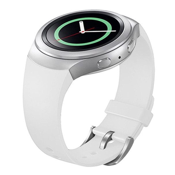 Samsung Gear S2 Sport / Gear S2 Watch Solid Color Silicone Watchband(White)