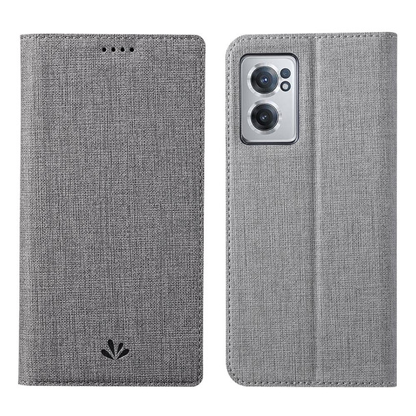 OnePlus Nord CE 2 5G ViLi DMX Series Shockproof Magnetic Flip Leather Phone Case(Grey)