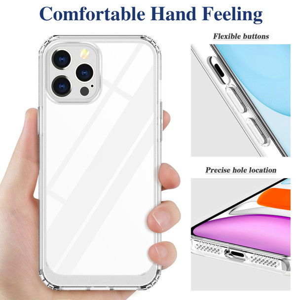 Crystal Clear Shockproof PC + TPU Protective Case - iPhone 12 Pro Max(Transparent)