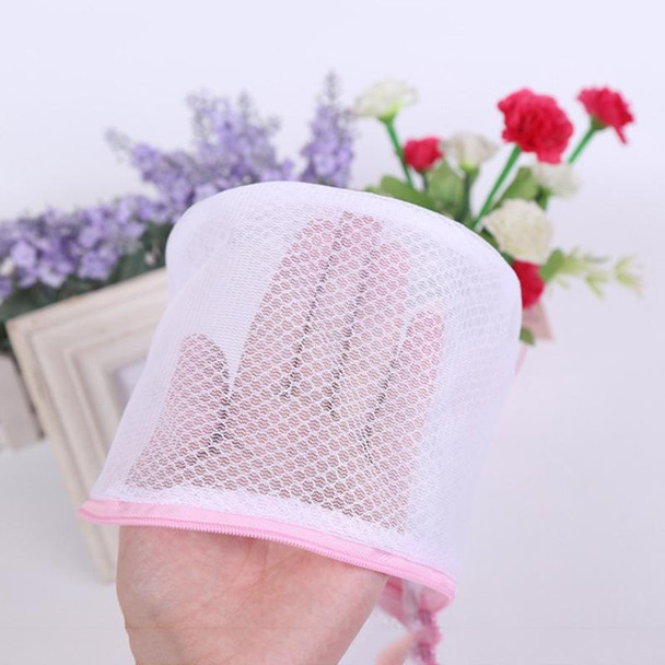 Flower Pattern Laundry Mesh Bra Washing Bag for Washing Machine(White)