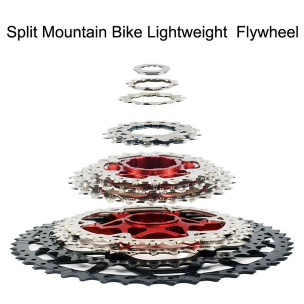 VG Sports Split Mountain Bike Lightweight Cassette Flywheel, Style: 9 Speed 46T (Silver)