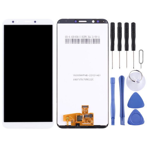 LCD Screen and Digitizer Full Assembly for Huawei Y7 Pro 2018(White)