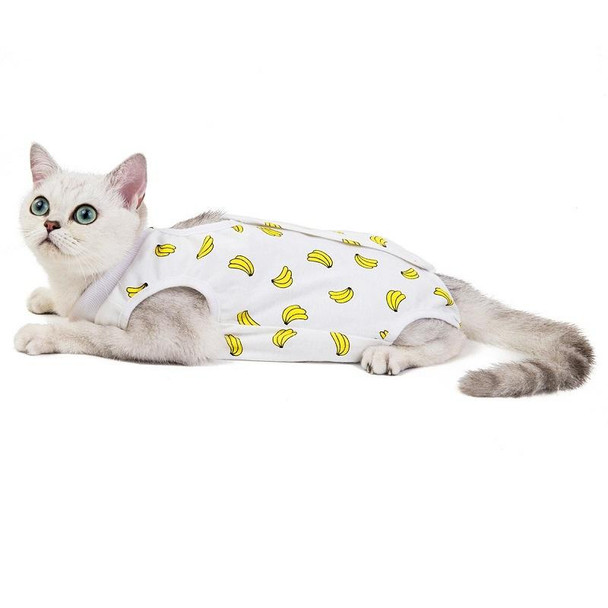 Female Cat Breathable And Anti-Licking Sterilization Clothing, Size: XL(Banana)