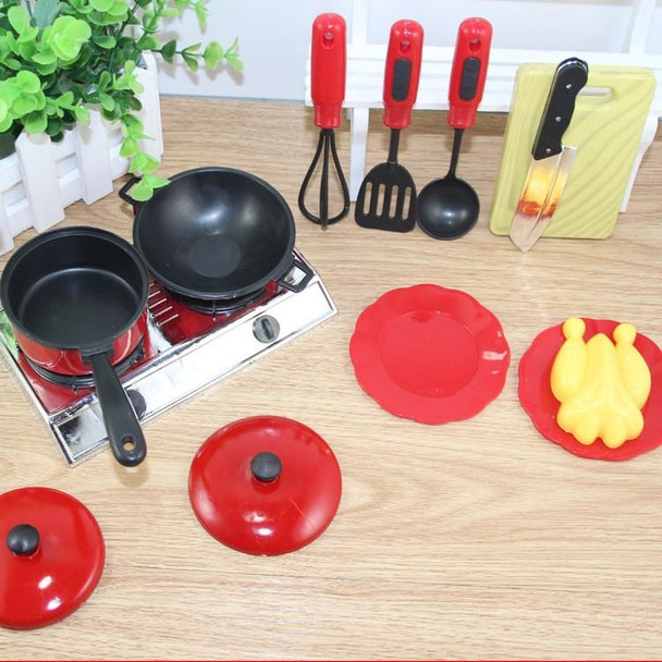 13 in 1 Mini Kitchen Cookware Pot Pan Kids Pretend Cook Play Toy Simulation Toys Set