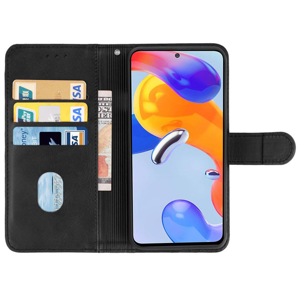 Xiaomi Redmi Note 11 Pro 5G / Redmi Note 11 Pro+ 5G Leather Phone Case(Black)