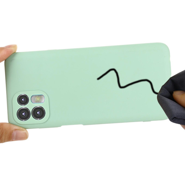 Motorola Moto Edge 20 Lite Pure Color Liquid Silicone Shockproof Full Coverage Phone Case(Green)