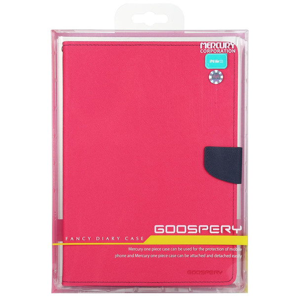 GOOSPERY FANCY DIARY Horizontal Flip PU Leather Case with Holder & Card Slots & Wallet - iPad Air (2020)(Rose Red)