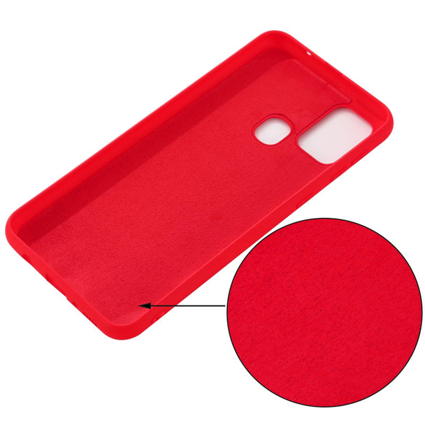 Motorola Moto G 5G Solid Color Liquid Silicone Dropproof Full Coverage Protective Case(Red)
