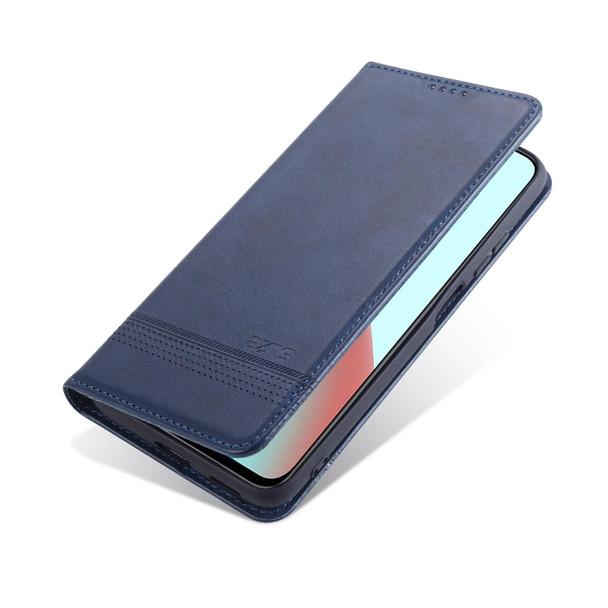 Xiaomi Mi 11 Lite AZNS Magnetic Calf Texture Horizontal Flip Leather Case with Card Slots & Holder & Wallet(Dark Blue)