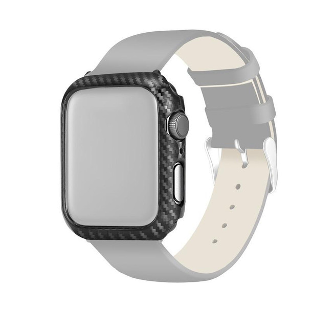 PC Carbon Fiber Frame Watch Case - Apple Watch Series 7 45mm(Black)
