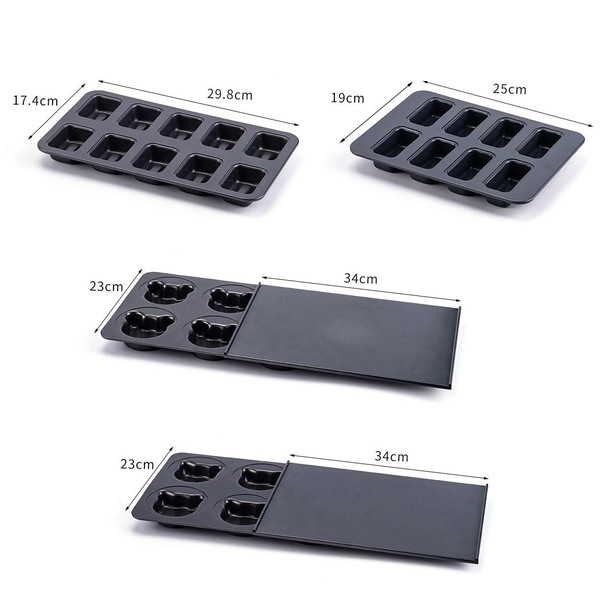 Carbon Steel Anti-Stick Baking Mould, Specification: YT-J057