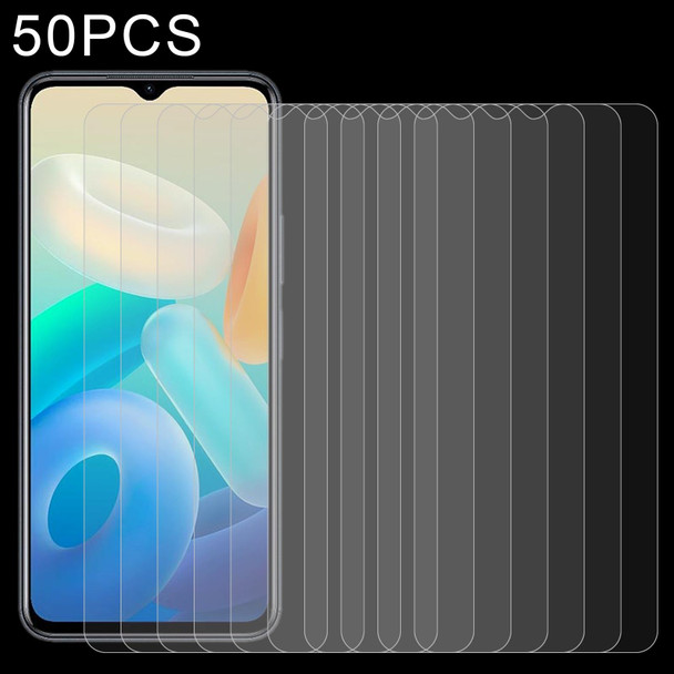 50PCS 0.26mm 9H 2.5D Tempered Glass Film - vivo Y75 5G