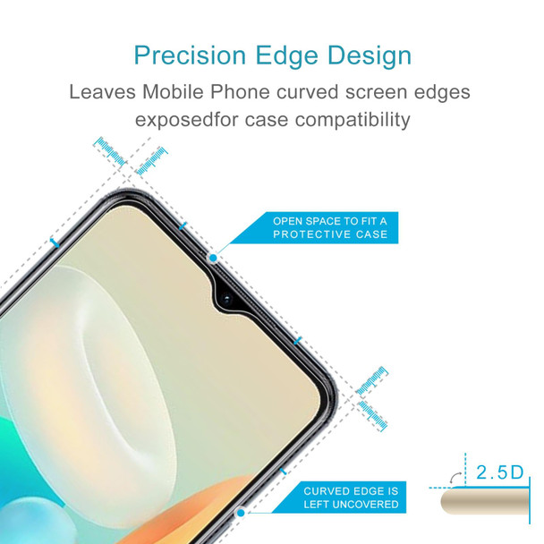 10PCS 0.26mm 9H 2.5D Tempered Glass Film - vivo Y75 5G