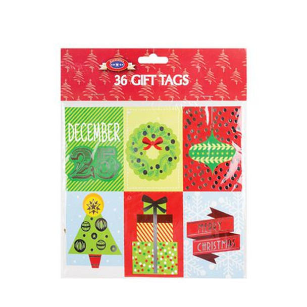 Festive Gift Tag - 36 Piece