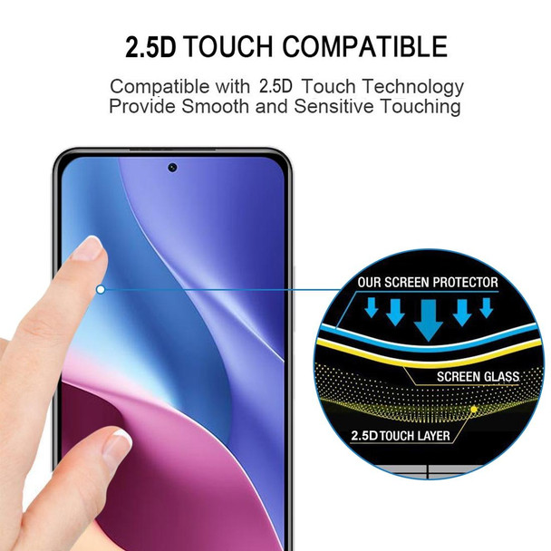 Xiaomi Redmi K40 Pro Full Glue Full Screen Tempered Glass Film