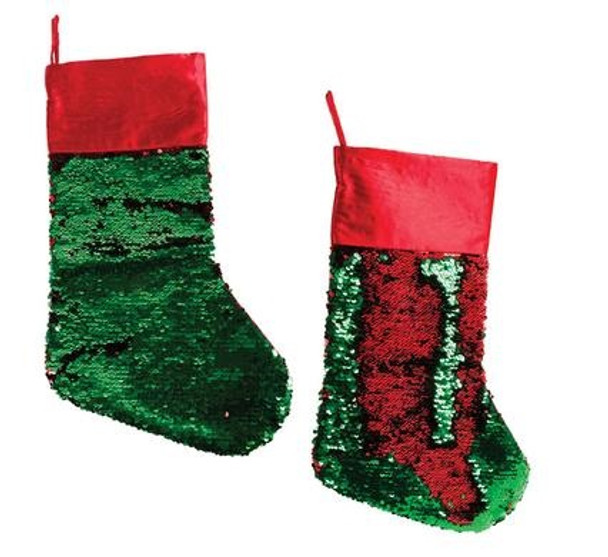 Christmas Dress Up Stocking with Sequins